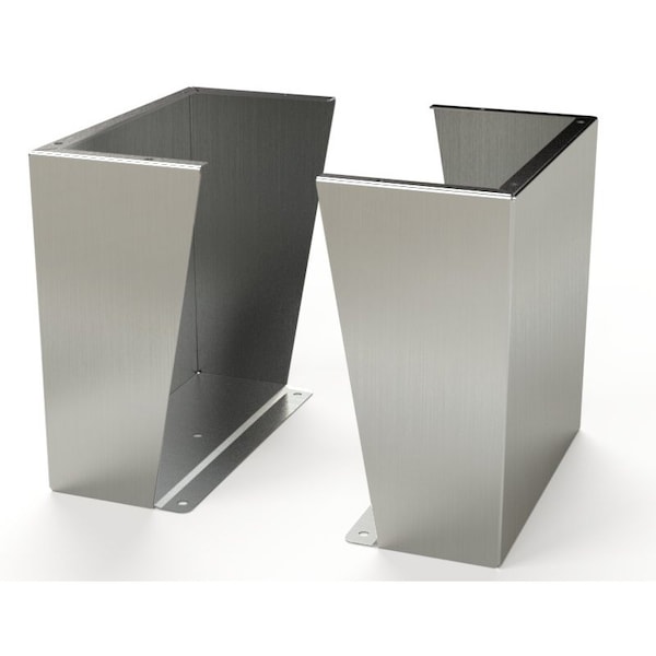Floor Stand Kit, 18 in. H x 18 in. W x 9.13 in. L, 304 Stainless Steel, 1 PR